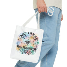Load image into Gallery viewer, Beauty Is Built From Broken Pieces Tote Bag - Radiant Haven
