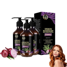 Load image into Gallery viewer, Champu De Cebolla Y Romero Con Biotina, Onion, Biotin and Rosemary Shampoo and Conditioner Set, Onion Shampoo for Hair Growth, Stronger, Thicker and Longer Hair (3 PCS)
