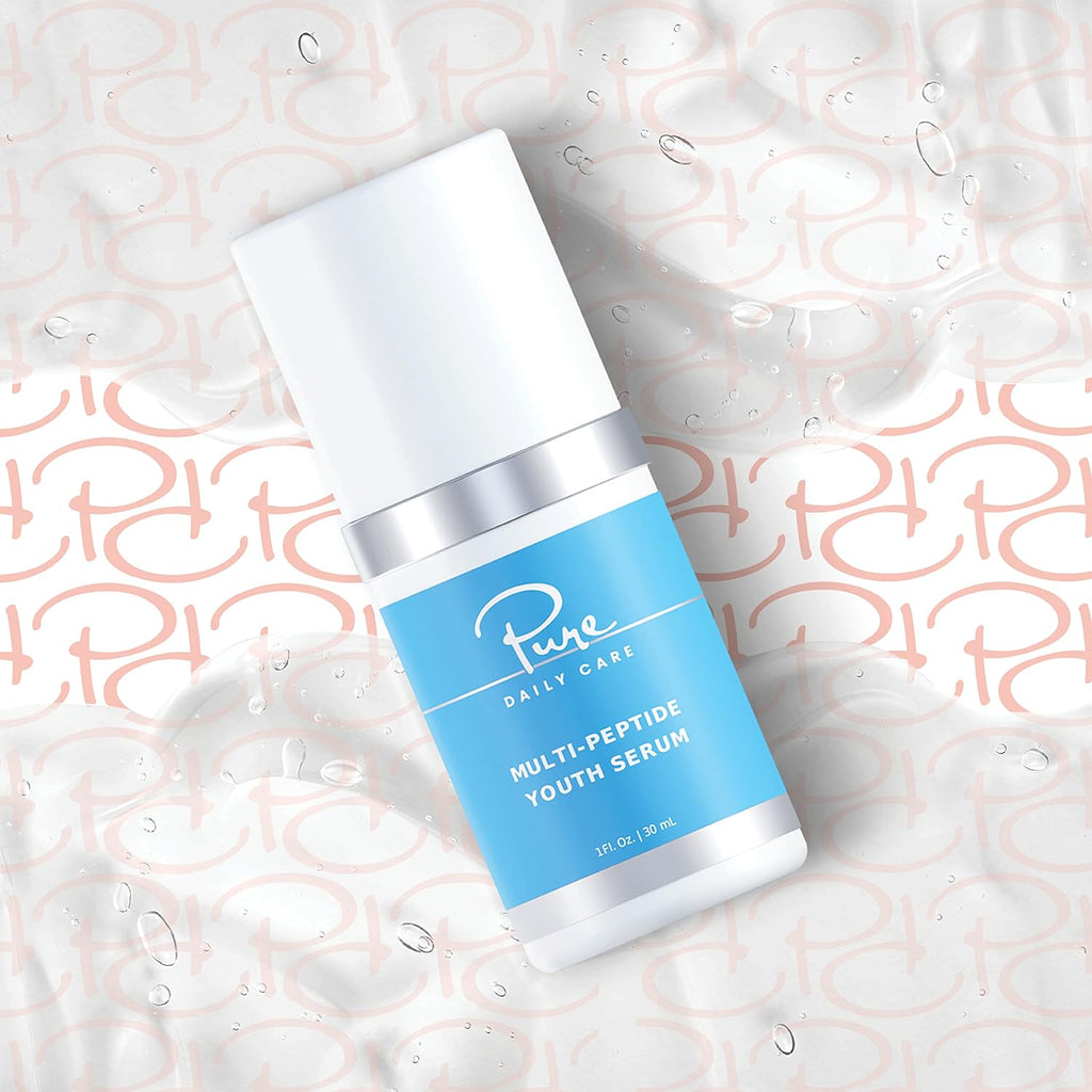 Multi-Peptide Youth Serum - Moisturizing anti Aging Advanced Peptide Serum Targets Wrinkles Fine Lines Firming