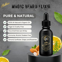 Load image into Gallery viewer, Beard Oil for Men | All Natural, Organic Beard &amp; Mustache Growth Oil for Mens | 1 Fl Oz Pack of 1, Made in USA | Gifts for Men, Boyfriend| Husband | Citrus Scented Beard Softener for Men
