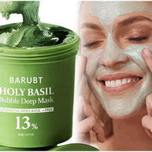 Load image into Gallery viewer, Korea Deep Bubble Mask Holy Basil Pha Carbonated Bubble Mask Reduces Sebum Cleansing Mask Exfoliating Smooth Skin All Skin Types

