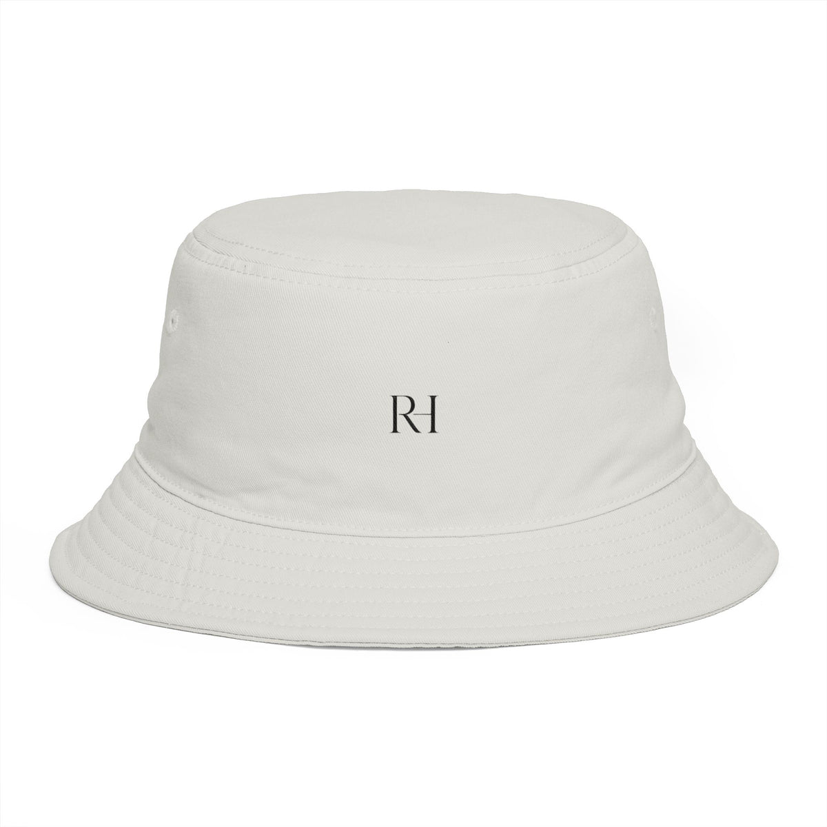 Minimal Monogram Bucket Hat — R|I Embroidered Rust Fashion Hat