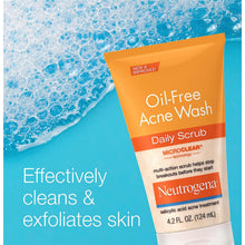 Load image into Gallery viewer, Oil-Free Acne Face Wash with 2% Salicylic Acid, Daily Exfoliating Scrub &amp; Acne Treatment for Oily, Acne-Prone Skin, Clears Breakouts &amp; Blackheads, 4.2 Fl. Oz

