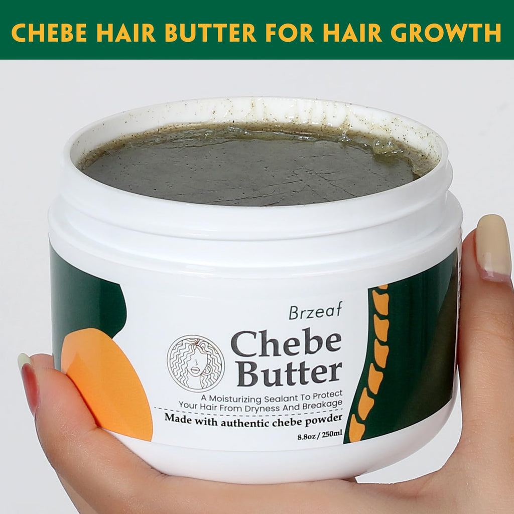 Chebe Hair Butter, 8.8 Oz - Repairs Fragile Hair, Promotes Growth & Strengthening, Natural Ingredients, for All Hair Types, Unisex, Adult Department, General Public