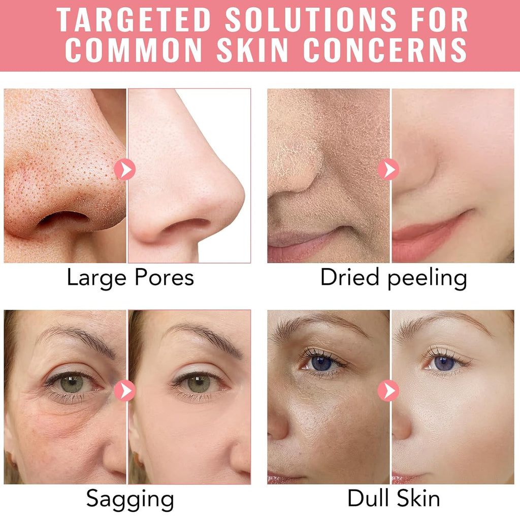 Collagen Face Masks – Deep Hydrating & Firming Overnight Hydrogel Mask, Anti-Wrinkle Lifting, Real Collagen Infused for Plump Skin (4 Pcs)