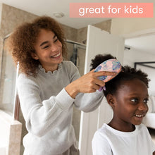 Load image into Gallery viewer, Pink Hair Brush Detangler, Detangling Hairbrush for Women, Wet Hair Brush for Girls, Hair Detangler Brush, Wet Hairbrush, Hairbrushes, Girls Hairbrush Detangler, Reduces Frizz - Floral
