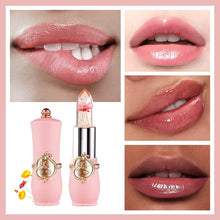 Load image into Gallery viewer, Experience the Magic of Crystal Flower Jelly Lipstick: Long-Lasting, Nourishing Lip Balm with Temperature Color Change!
