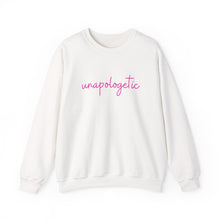 Load image into Gallery viewer, Unapologetic Crewneck Sweatshirt – "Becoming Her Unapologetically" Inspirational Sweatshirt
