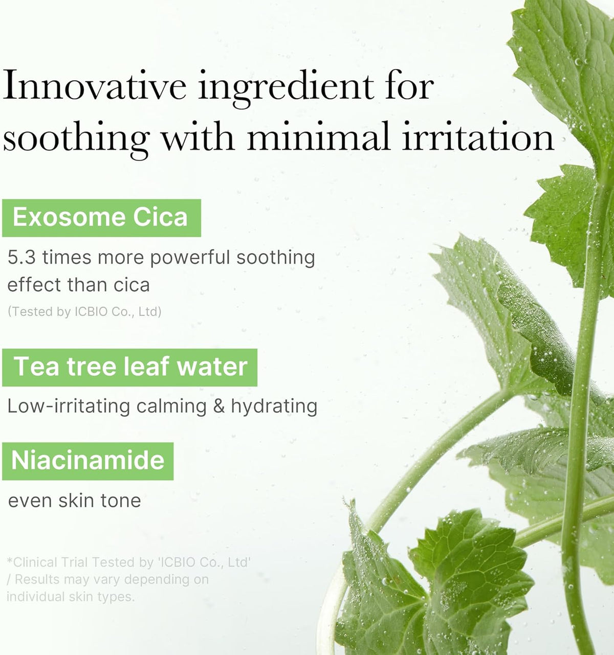 Toner Pads Exosome CICA Tea Tree Calming Toner Pad for Sensitive Skin | Centella Asiatica for Redness, Breakouts | Low-Irritating & Hydrating Care | Korean Skincare, 100 Pads (1 Pack)
