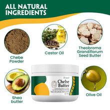 Load image into Gallery viewer, Chebe Hair Butter, 8.8 Oz - Repairs Fragile Hair, Promotes Growth &amp; Strengthening, Natural Ingredients, for All Hair Types, Unisex, Adult Department, General Public

