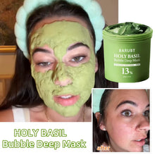 Load image into Gallery viewer, Korea Deep Bubble Mask Holy Basil Pha Carbonated Bubble Mask Reduces Sebum Cleansing Mask Exfoliating Smooth Skin All Skin Types
