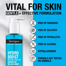 Load image into Gallery viewer, Neutrogena Hydro Boost Hydrating Facial Cleanser and Makeup Remover with Hyaluronic Acid
