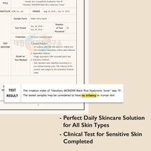 Load image into Gallery viewer, Wonder Black Rice Hyaluronic Toner, Deep Hydration, Glass Skin, Hyaluronic Acid, Lavender Oil, Skin Plumpling, Korean Skincare, Vegan, Cruelty-Free, 10.1 Fl.Oz
