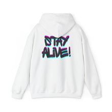 Load image into Gallery viewer, Stay Alive! Graphic Hoodie — Radiant Haven
