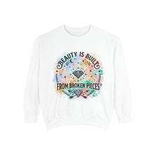 Load image into Gallery viewer, Beauty Is Built From Broken Pieces Sweatshirt - Radiant Haven
