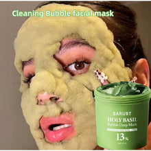 Load image into Gallery viewer, Korea Deep Bubble Mask Holy Basil Pha Carbonated Bubble Mask Reduces Sebum Cleansing Mask Exfoliating Smooth Skin All Skin Types

