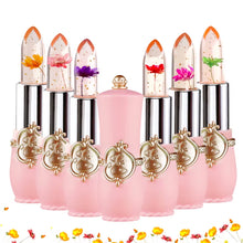 Load image into Gallery viewer, Experience the Magic of Crystal Flower Jelly Lipstick: Long-Lasting, Nourishing Lip Balm with Temperature Color Change!
