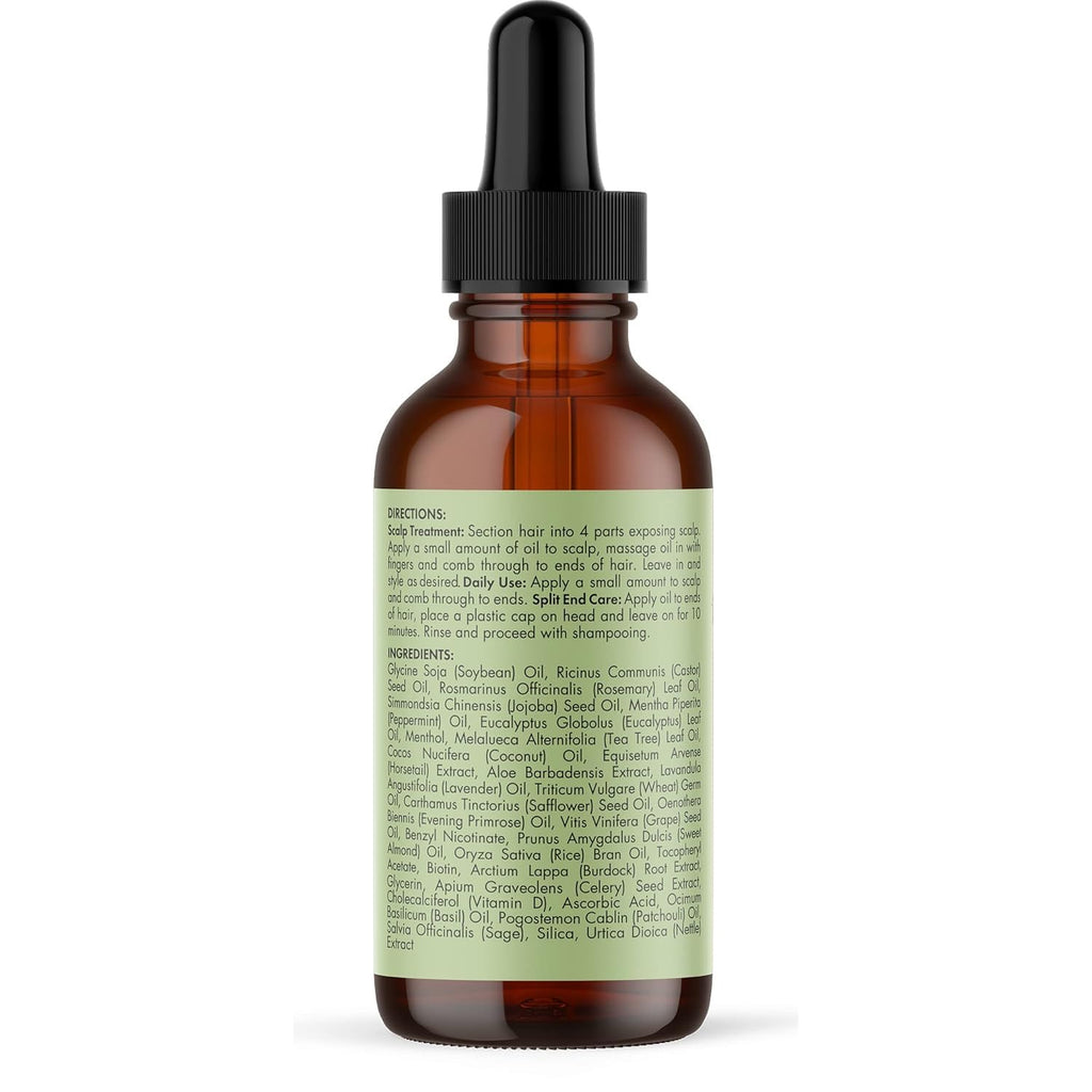 Rosemary Mint Strengthening Hair Oil and Shampoo