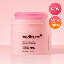 Load image into Gallery viewer, MEDICUBE PDRN Pink Collagen Toning Gel Toner Pad 70Pcs | 120Ml | Tracking
