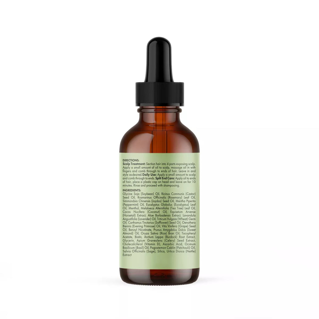 Mielle Organics Rosemary Mint Scalp & Strengthening Hair Oil - 2 Fl Oz: Phthalate-Free, Paraben-Free, for All Hair Types