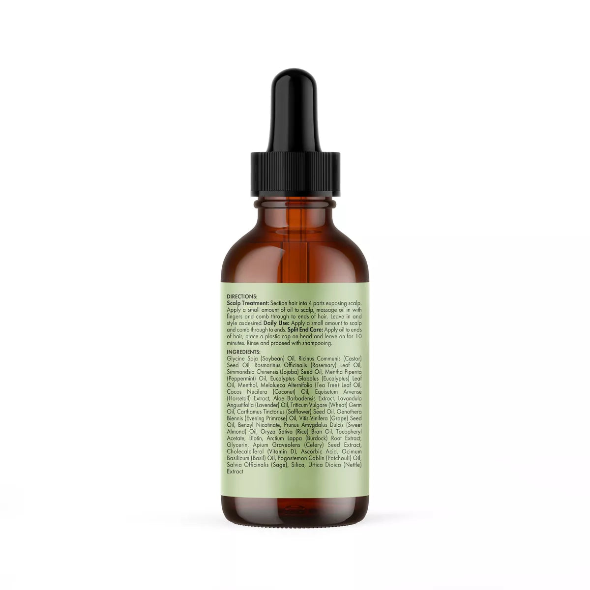 Mielle Organics Rosemary Mint Scalp & Strengthening Hair Oil - 2 Fl Oz: Phthalate-Free, Paraben-Free, for All Hair Types