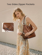 Load image into Gallery viewer, Hobo Crossbody Bags for Women Designer Faux Leather Hobo Handbags Retro Large Size Shoulder Bag Bucket Purse

