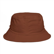 Load image into Gallery viewer, Minimal Monogram Bucket Hat — R|I Embroidered Rust Fashion Hat
