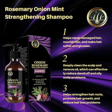 Load image into Gallery viewer, Champu De Cebolla Y Romero Con Biotina, Onion, Biotin and Rosemary Shampoo and Conditioner Set, Onion Shampoo for Hair Growth, Stronger, Thicker and Longer Hair (3 PCS)
