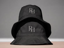 Load image into Gallery viewer, Minimal Monogram Bucket Hat — R|I Embroidered Rust Fashion Hat
