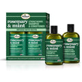 Rosemary and Mint Hair Strengthening Shampoo 12 Oz & Conditioner with Biotin 12 Oz 2-PC Boxed Set - Sulfate Free Shampoo & Conditioner, Paraben Free