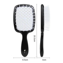 Load image into Gallery viewer, Tangled Hair Comb Detangling Hair Brush Massage Combs Hollow Out Wet Curly Hair Brushes Comb Salon Hair Styling Tools(Purple)
