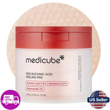 Load image into Gallery viewer, Medicube Red Succinic Acid Peeling Pad | Red Succinic Acid Panthenol Pads
