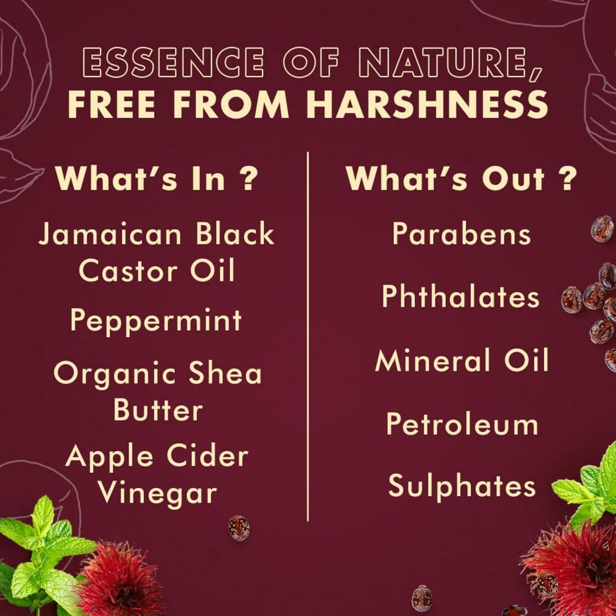100% Pure Jamaican Black Castor Oil Leave in Conditioner for Damaged Hair and To