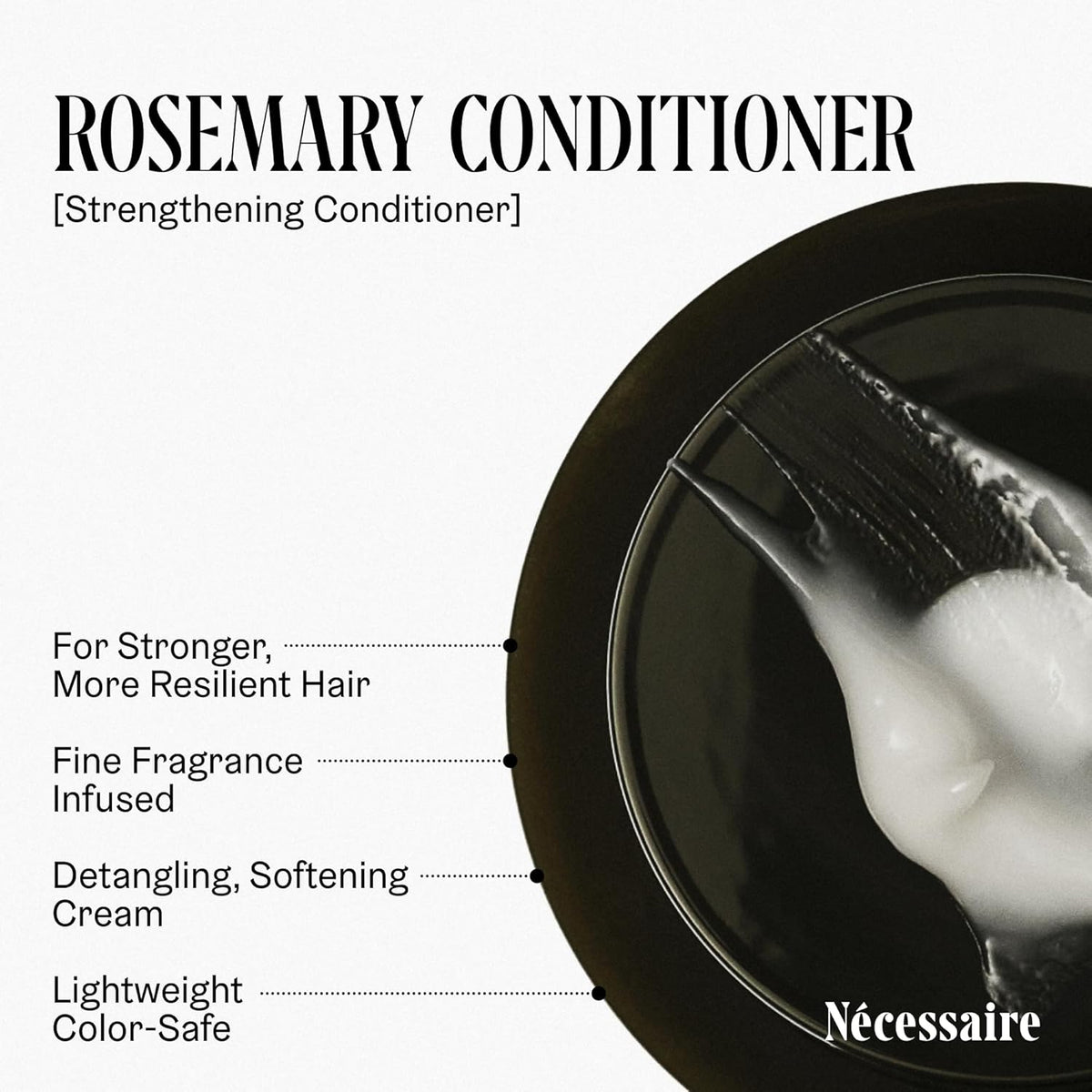 Rosemary Conditioner | Multi-Protien Strengthening Conditioner for Thinning Hair. for Women + Men. Good for All Hair Types/Textures. Free of Sulfates. Color-Safe. 250 Ml / 8.4 Oz