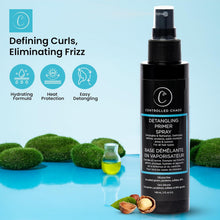 Load image into Gallery viewer, Hair Detangler Spray - Heat Protectant Spray for Hair with Rosemary Leaf Extracts, Jojoba Oil, &amp; Olive Oil-Adds Moisture, Shine &amp; Control (5Oz)

