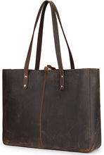 Load image into Gallery viewer, Genuine Leather Shoulder Tote Bag for Women Large Handbag Work Purse | Genuine Leather, Shoulder, Large, Work
