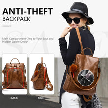 Load image into Gallery viewer, Women Backpack Purse PU Leather Anti-Theft Casual Shoulder Bag Fashion Ladies Satchel Bags
