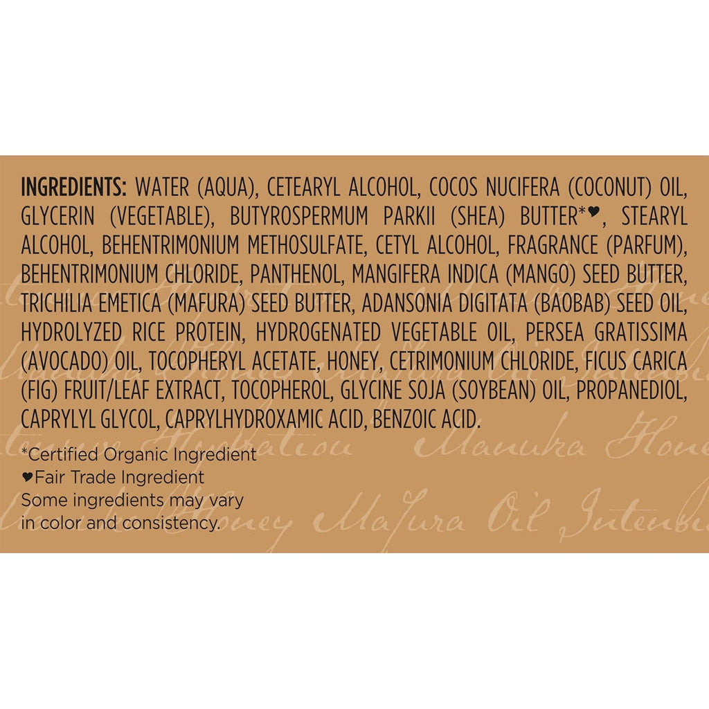 Intensive Hydration Hair Masque Manuka Honey & Mafura Oil for Dry, Damaged Hair