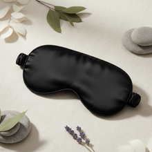 Load image into Gallery viewer, Sleep Mask Silk Eye Cover with Shaped Padding for Pressure-Free Sleeping, Foam Insert, Upgrade Contour over Conventional Flat Satin Eye Masks, Machine Washable
